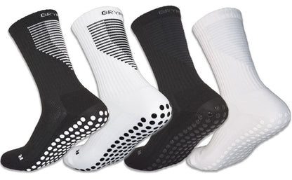 4 Pair Bundle Midcalf Length Premium Football Grip Socks